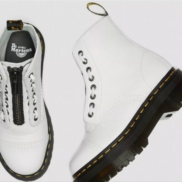 Dr Martens Sinclair Milled Nappa Leather Platform Boot - Picture 2 of 16